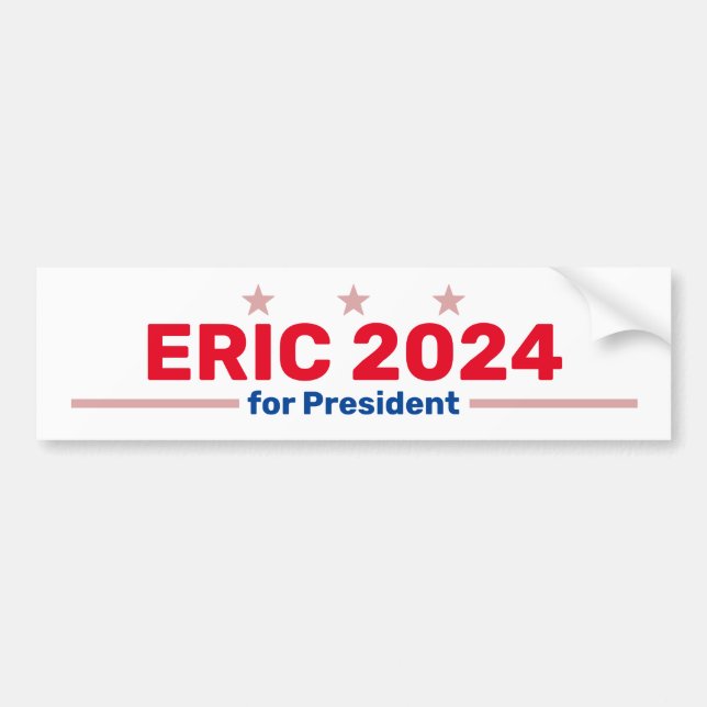 Eric 2024 bumper sticker (Front)