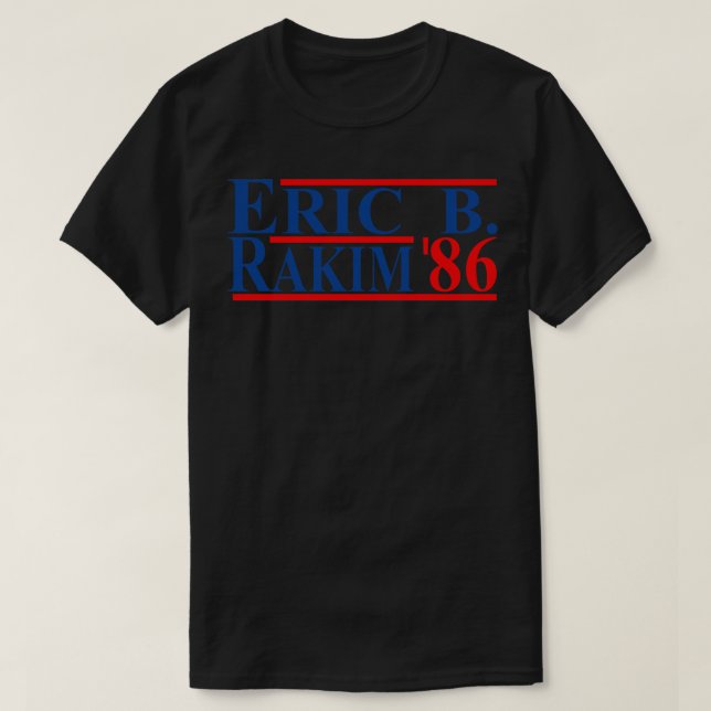 Eric B Rakim For 86 Baseball TShirt (Design Front)
