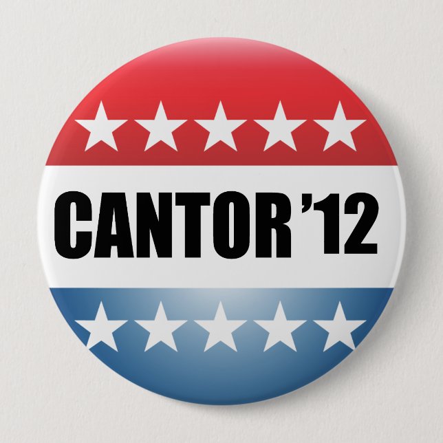ERIC CANTOR 10 CM ROUND BADGE (Front)