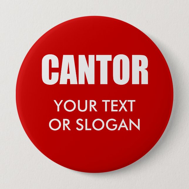ERIC CANTOR 2012 10 CM ROUND BADGE (Front)