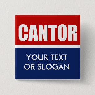 ERIC CANTOR 2012 15 CM SQUARE BADGE
