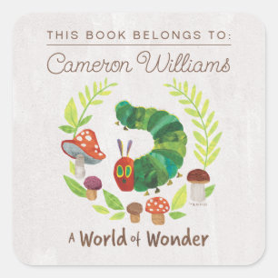 Eric Carle A World of Wonder Square Sticker
