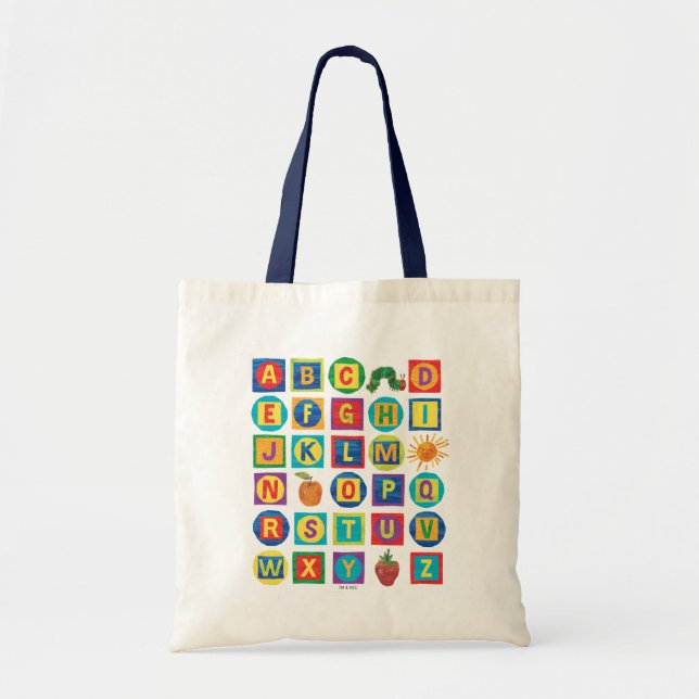Eric Carle | Alphabet Blocks Pattern Tote Bag (Front)