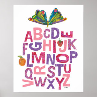 Eric Carle | Alphabet Butterfly Pattern Poster