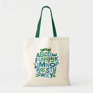Eric Carle   Alphabet Caterpillar Letters Pattern Tote Bag
