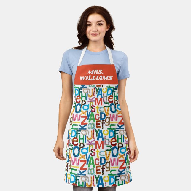 Eric Carle | Alphabet Pattern Letters Apron (Worn)