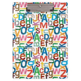 Eric Carle   Alphabet Pattern Letters Clipboard
