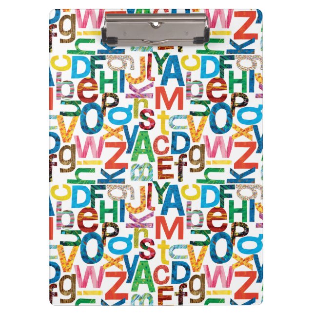 Eric Carle | Alphabet Pattern Letters Clipboard (Front)