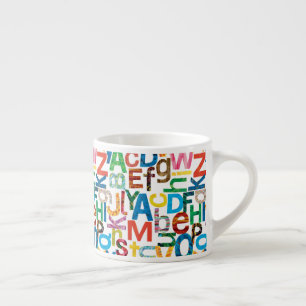 Eric Carle   Alphabet Pattern Letters Espresso Cup