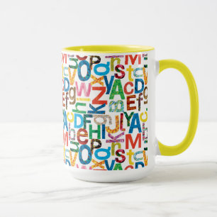 Eric Carle   Alphabet Pattern Letters Mug
