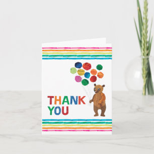 Eric Carle   Beary Rainbow Birthday Thank You Card