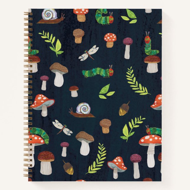 Eric Carle | Bugs and Mushrooms Pattern Notebook (Front)