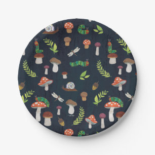 Eric Carle   Bugs and Mushrooms Pattern Paper Plate