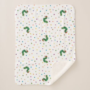 Eric Carle   Caterpillar and Dots Pattern Sherpa Blanket