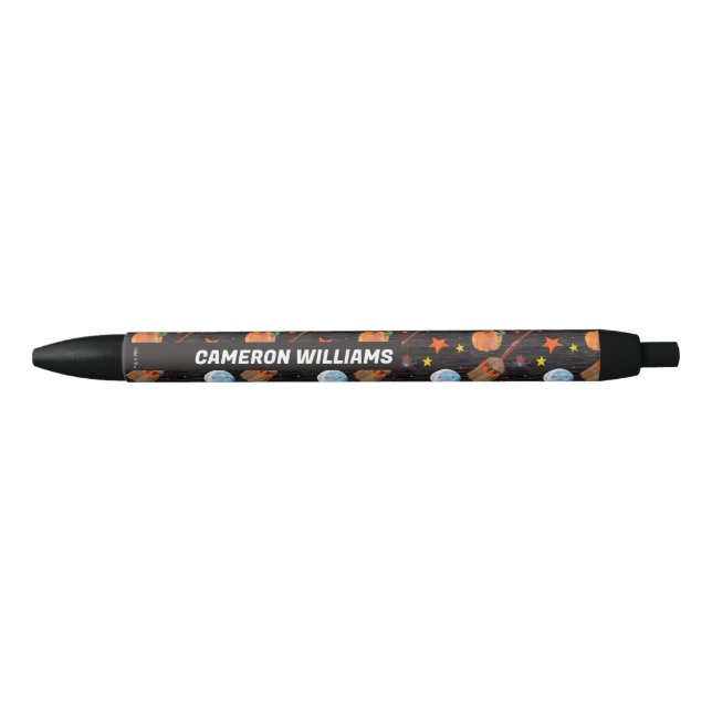 Eric Carle | Caterpillar Black Halloween Pattern Black Ink Pen (Front)