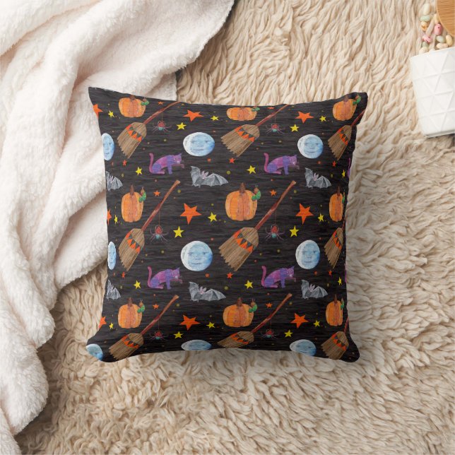 Eric Carle | Caterpillar Black Halloween Pattern Cushion (Blanket)