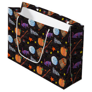 Eric Carle   Caterpillar Black Halloween Pattern Large Gift Bag