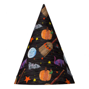 Eric Carle   Caterpillar Black Halloween Pattern Party Hat