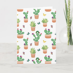 Eric Carle   Caterpillar, Cactus, and Butterfly Pa Card