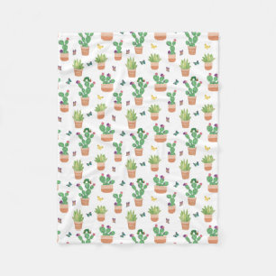 Eric Carle   Caterpillar, Cactus, and Butterfly Pa Fleece Blanket
