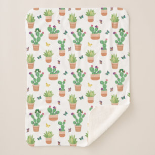 Eric Carle   Caterpillar, Cactus, and Butterfly Pa Sherpa Blanket
