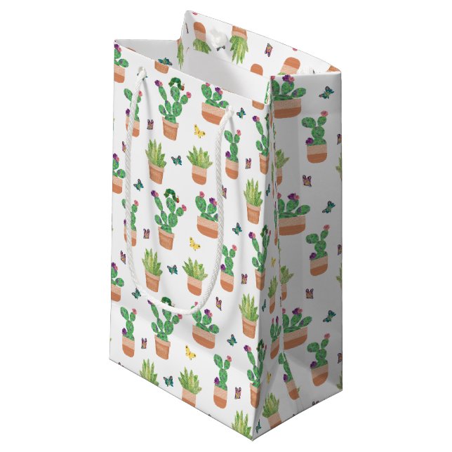 Eric Carle | Caterpillar, Cactus, and Butterfly Pa Small Gift Bag (Front Angled)