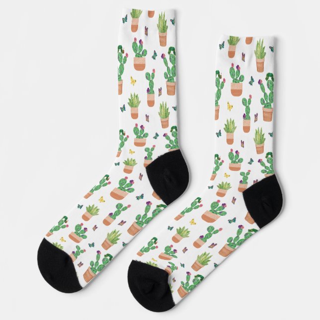 Eric Carle | Caterpillar, Cactus, and Butterfly Pa Socks (Left)