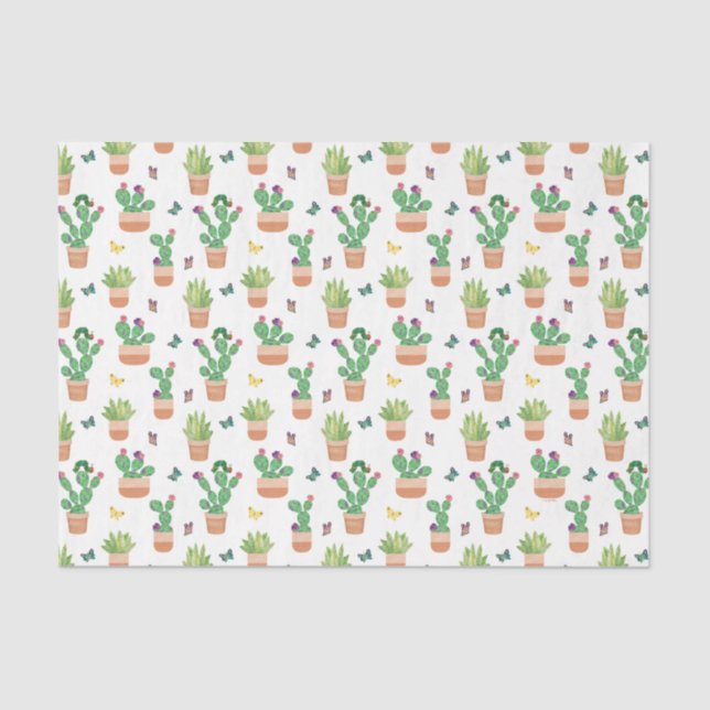 Eric Carle | Caterpillar, Cactus, and Butterfly Pa Tissue Paper (Front)