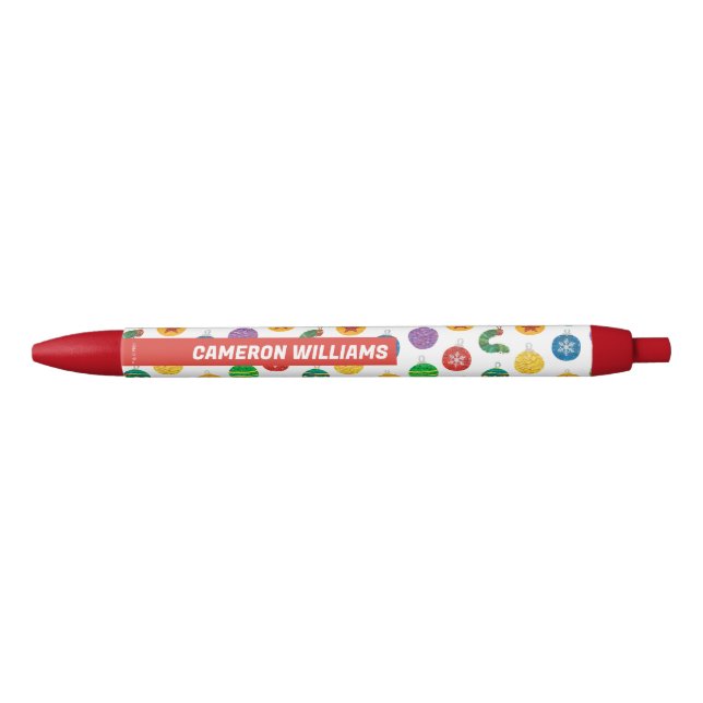 Eric Carle | Caterpillar Christmas Pattern Black Ink Pen (Front)