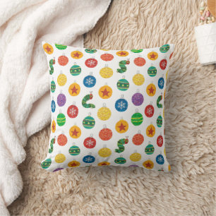 Eric Carle   Caterpillar Christmas Pattern Cushion