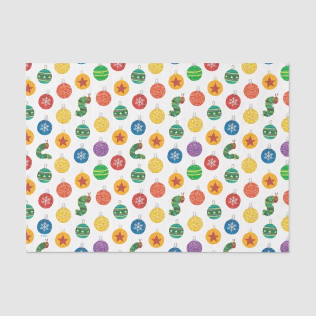 Eric Carle | Caterpillar Christmas Pattern Tissue Paper (Front)