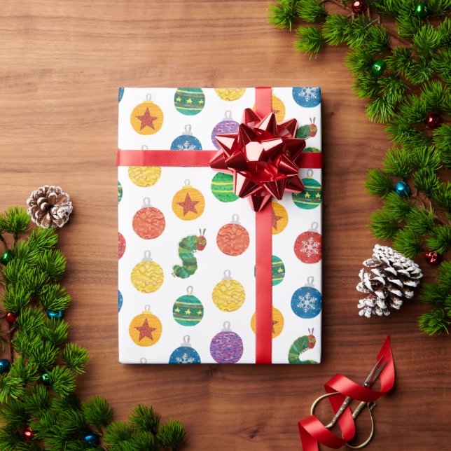 Eric Carle | Caterpillar Christmas Pattern Wrapping Paper (Holiday Gift)