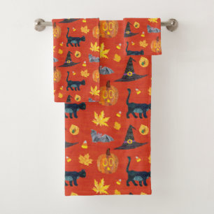 Eric Carle   Caterpillar Halloween Pattern Bath Towel Set