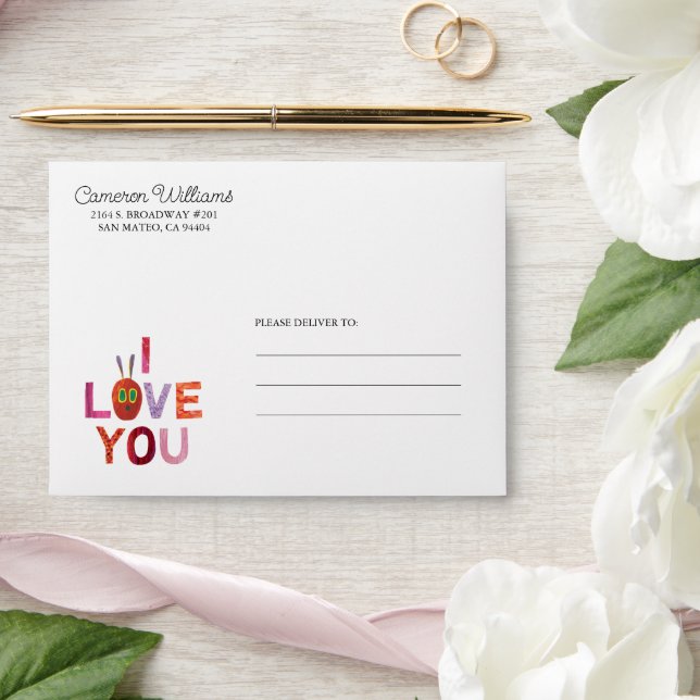 Eric Carle | Caterpillar I Love You Envelope (Wedding)
