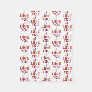 Eric Carle   Caterpillar I Love You Fleece Blanket