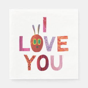 Eric Carle Caterpillar I Love You Napkin