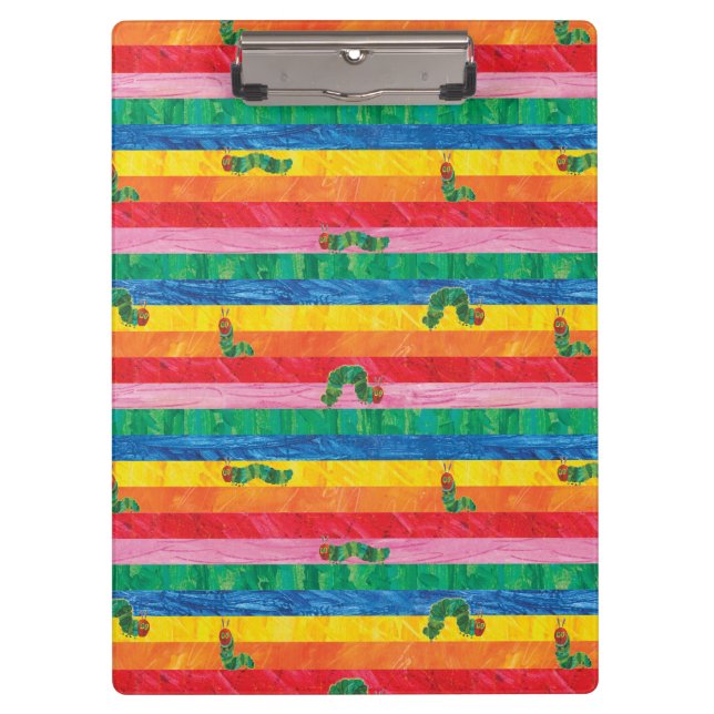 Eric Carle | Caterpillar Rainbow Stripe Pattern Clipboard (Front)