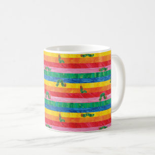 Eric Carle   Caterpillar Rainbow Stripe Pattern Coffee Mug