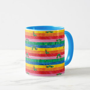Eric Carle   Caterpillar Rainbow Stripe Pattern Mug
