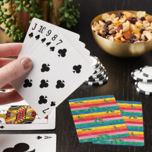 Eric Carle   Caterpillar Rainbow Stripe Pattern Playing Cards