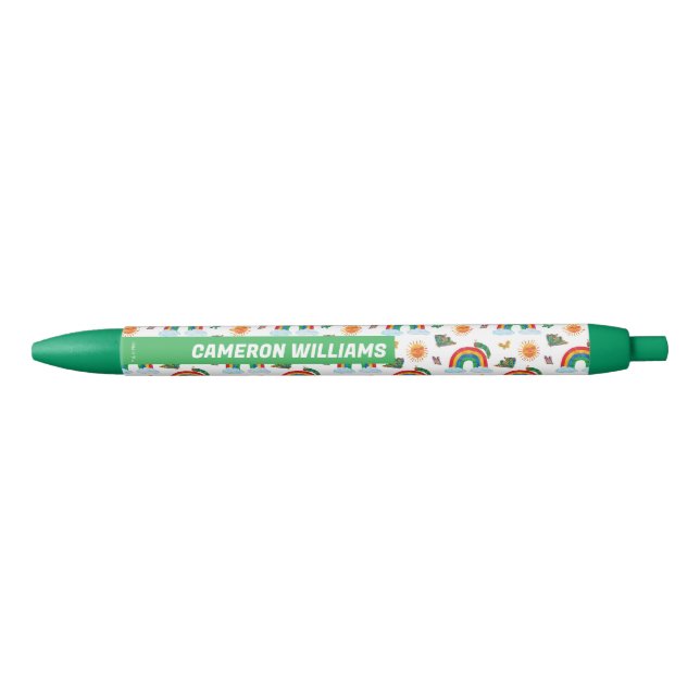 Eric Carle | Caterpillar to Rainbow Butterfly Black Ink Pen (Front)