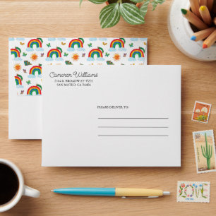 Eric Carle Caterpillar to Rainbow Butterfly Envelope