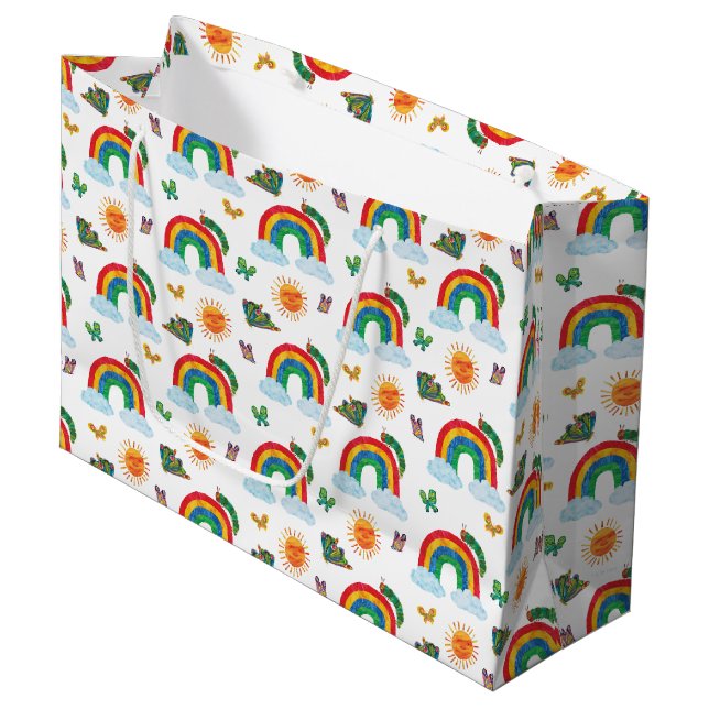 Eric Carle | Caterpillar to Rainbow Butterfly Large Gift Bag (Front Angled)