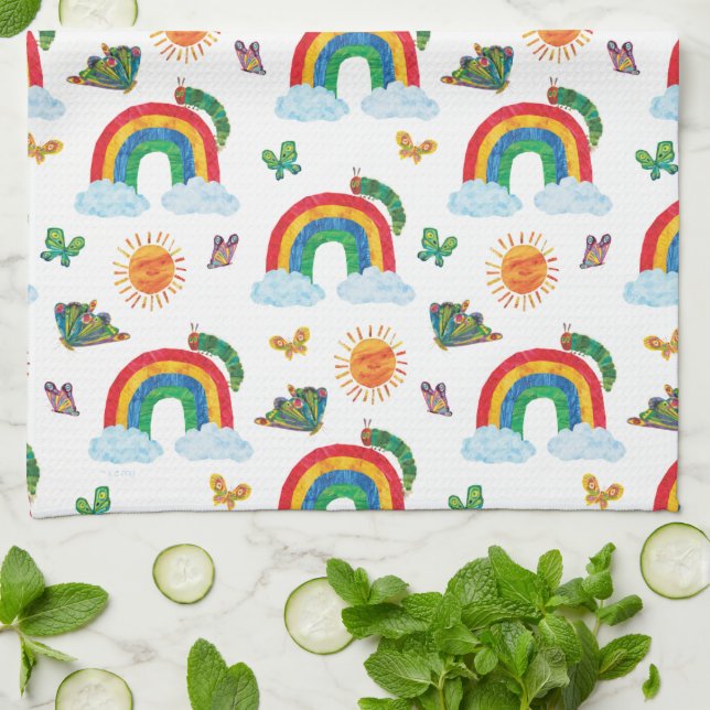 Eric Carle | Caterpillar to Rainbow Butterfly Tea Towel (Folded)