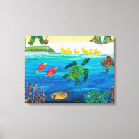 Eric Carle | Colourful Pond Scene