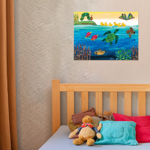 Eric Carle   Colourful Pond Scene Poster