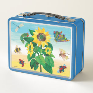 Eric Carle   Garden Flower Scene Metal Lunch Box