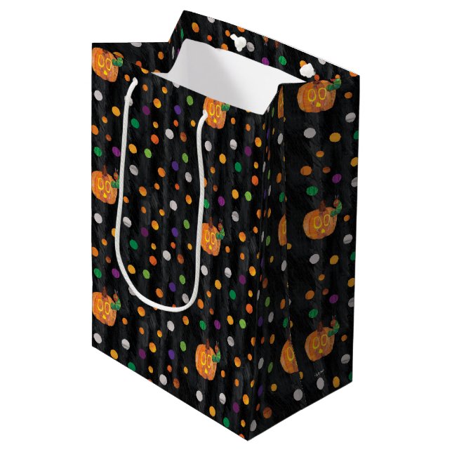 Eric Carle | Halloween Polka Dot Pattern Medium Gift Bag (Front Angled)