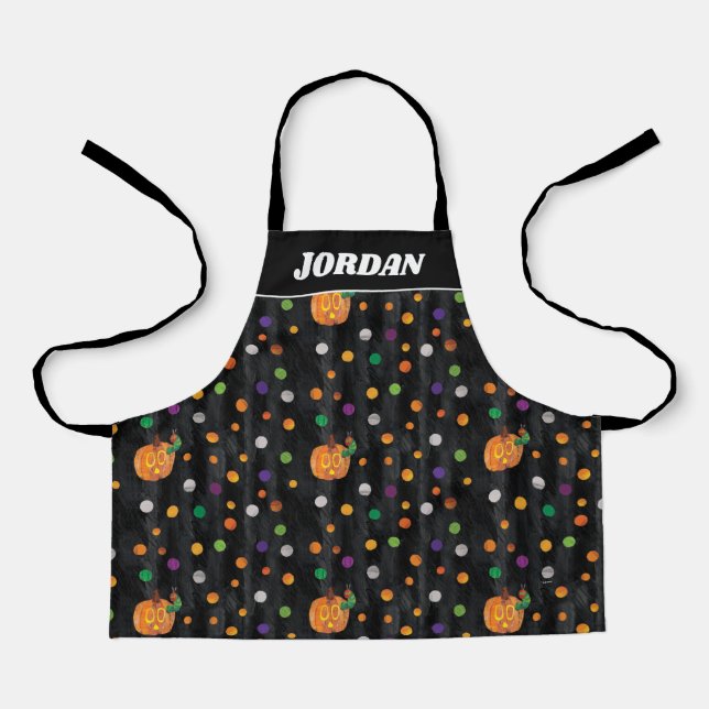 Eric Carle | Halloween Polka Dot | Personalise Apron (Front)