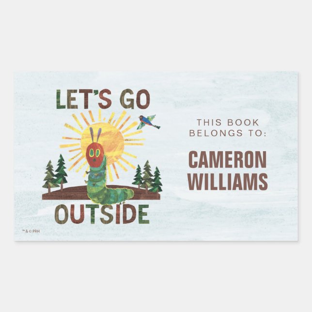Eric Carle | Let’s Go Outside Rectangular Sticker (Front)